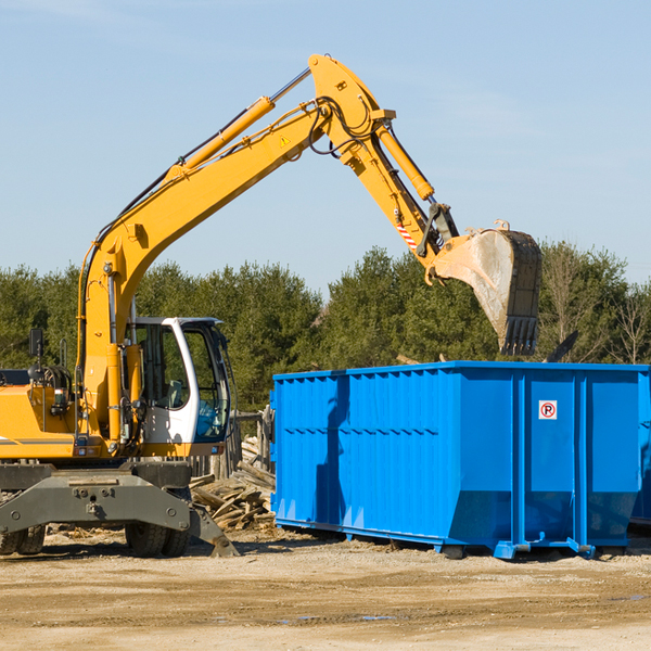 what happens if the residential dumpster is damaged or stolen during rental in Camden